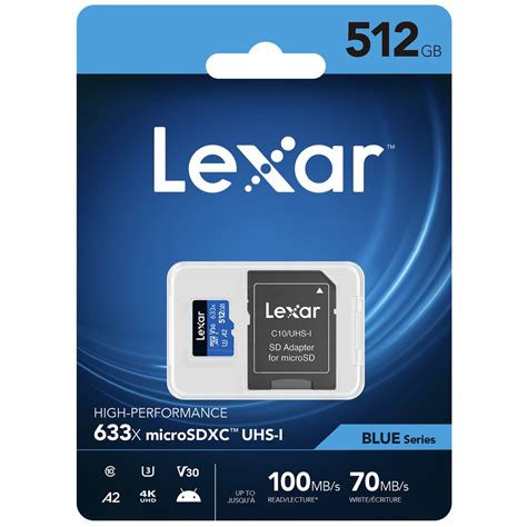 Lexar 512GB Micro SDXC 633x With SD Adapter Legendshopeemall ThaiPick