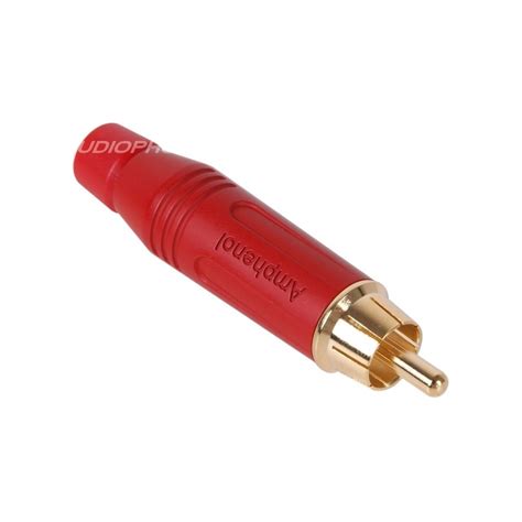 Amphenol Audio ACPR-RED RCA Plug Gold Plated Ø8.5mm (Unit) - Audiophonics