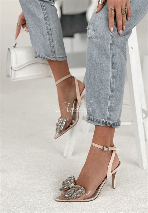 Sandaletten mit Schleife Girl Magic Nude Andżela Online Shop