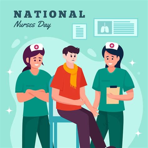 Free Vector Detailed National Nurses Day Illustration