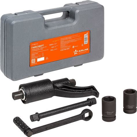 Механический гайковерт AIRLINE 1" 3600 Нм, 1:64, с головками 32 и 33 мм ...