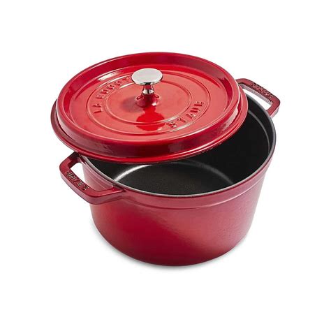 Staub Cast Iron Qt Tall Cocotte Home Office Supplies On Sale