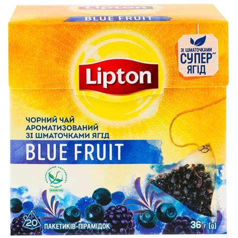 Lipton Black Tea - Blue Fruit - Premium Pyramid Tea India | Ubuy