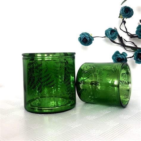 Wholesale Cl Green Glass Candle Jars With Cork Lid For Candle Making