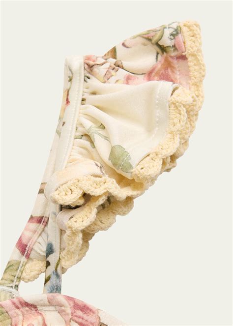 Zimmermann Girl S Waverly Frill Two Piece Bikini Set Size 1 10 Bergdorf Goodman