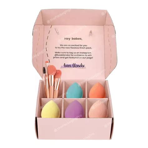 Chic Nude White Paper Package Design Tin Biodegradable For Pvc Travel