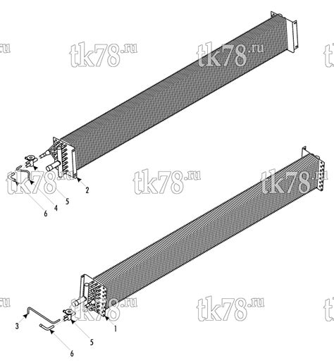 Thermo King Evaporator Coil 252f7 схема запчастей