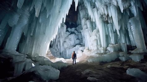 Premium Ai Image Giant Crystal Cave Mexico