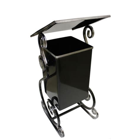 Урна уличная с козырьком Дебют, черная купить по цене 4 590₽ от ...