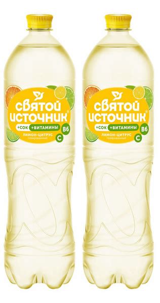 Газированный Напиток Святой Источник С Соком Лимона И Цитрусовых, 2 шт ...