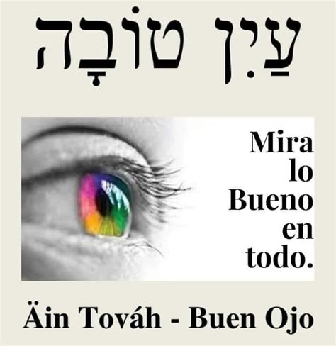 An Eye With The Words Written In Hebrew