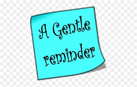 Friendly Reminder Clipart