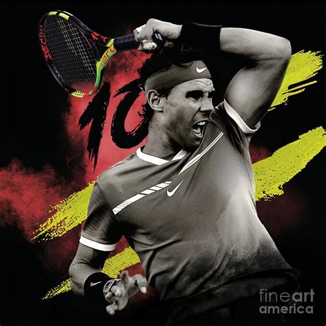 Rafael Nadal Sport Tennis Legend Painting By Evans Julie Pixels