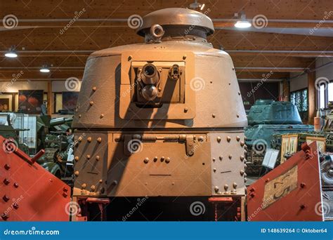 Parola, Finland - May 2, 2019: Tank Museum in the City of Parola. the ...