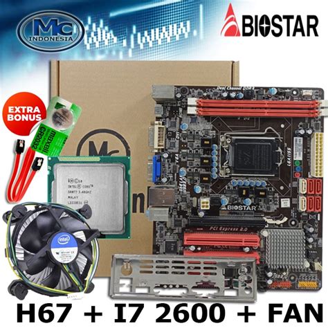 Jual Paketan Mainboard Mobo Motherboard H67 LGA 1155 Shopee Indonesia