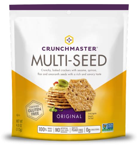 Crunchmaster Multi Seed Original Baked Rice Crackers 4 Oz King Soopers