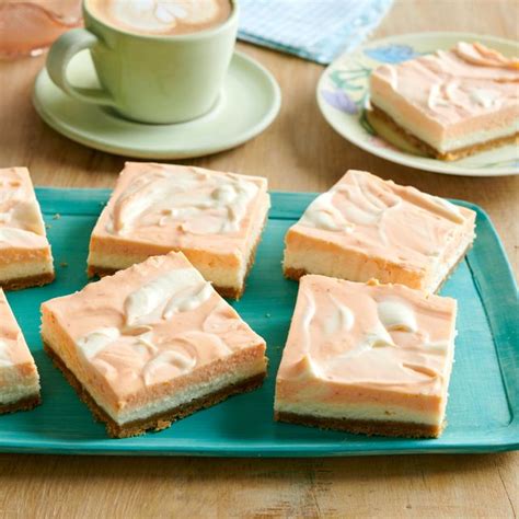 No Bake Orange Vanilla Cheesecake Bars Orange Vanilla Cheesecake Bars