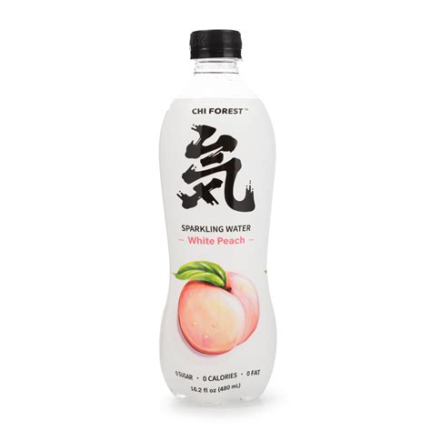 Get Genki Forest Sugar Free Sparkling Water White Peach Flavor 480 Ml