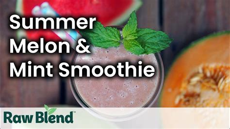 How To Make A Summer Melon And Mint Smoothie In A Vitamix Blender