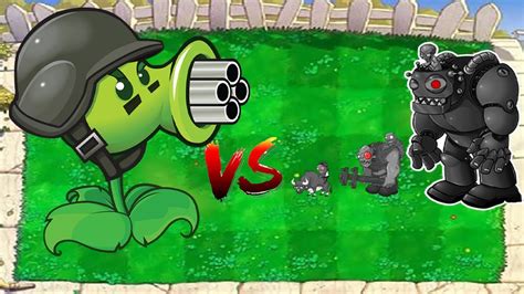 99 Gatling Pea Vs Snow Pea Vs Repeater Vs 999 Giga Gargantuar Vs Dr