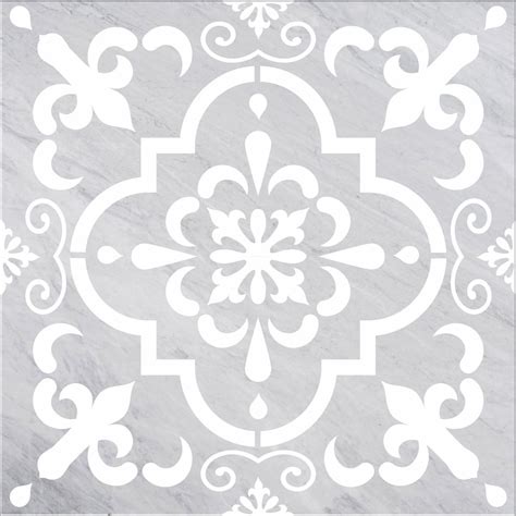 ISABELLA Tile Stencil Tile Stencils Painting Tiles Painting Floors Painting Backsplash Fireplace ...