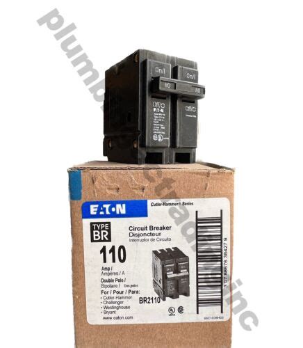 Eaton BR 2110 110Amp 2 Pole Standard Trip Circuit Breaker Switch EBay