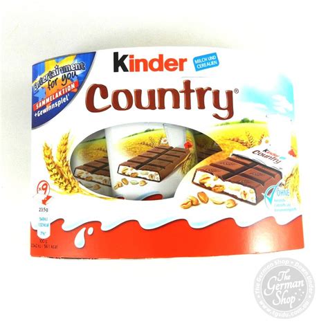 Kinder Country / crispy cereal snack (9-pieces) - TGSDU - The German ...