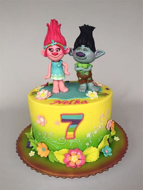 Trolls Birthday Cake Decorated Cake By Layla A Cakesdecor