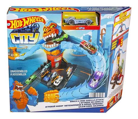 Pista Hot Wheels City Ataque Do Gorila Papelaria Arco Iris