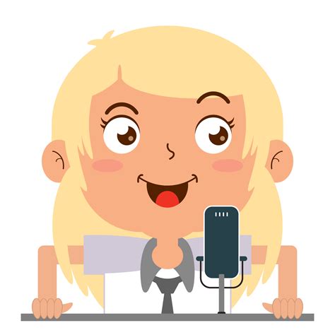 Girl Talk Podcast Happy Face Cartoon Cute 16587323 Png