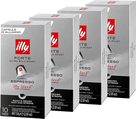 Illy Espresso Forte Coffee Extra Bold Roast Count Single Serve