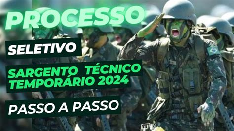 Processo Seletivo Sargento T Cnico Tempor Rio Ex Rcito Brasileiro