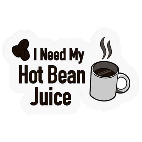 Hot Bean Juice Sticker Vintage Tshirt Stickers Sold By BlancheAL