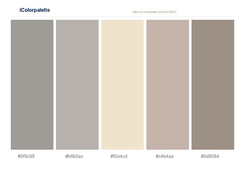 Credo Prosa Creare Color Palette Grey Beige La Sconfitta Percepire Robusto