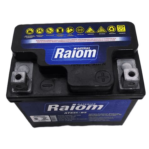 Bateria De Moto Raiom 5AH 12V Selada RTX5L BS