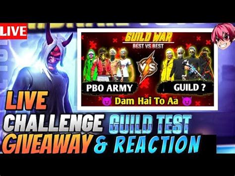 Happy Holi Guild Test Live Ff Live Guild Test Free Fire Live