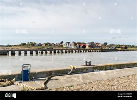 Walberswick From Car Park North Side Of River Blyth Suffolk 2022 Stock