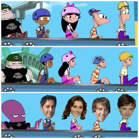 The Different Faces Of Ferb Phineas Isabella Sunlit Kisses And