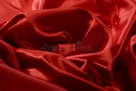 Red Satin Fabric Stock Photo Image Of Ripples Rich