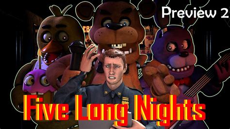 FNAF SONG SFM Five Long Nights FNAF RAP PREVIEW 2 By JT