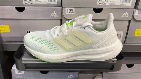 Adidas Pureboost 22 Cloud White Cloud White Beam Green SKU GZ5175