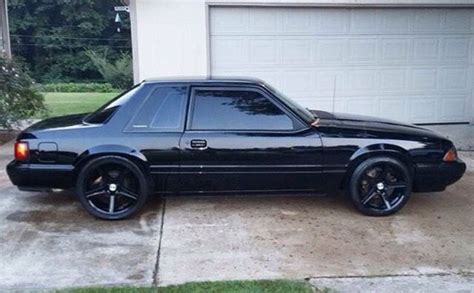 Black Notch Foxbody Mustang Notchback Mustang Fox Body Mustang