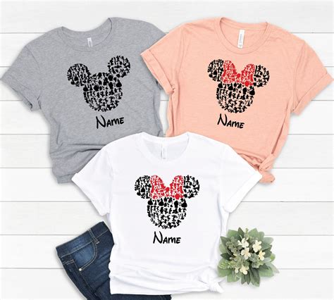 Disney Mickey Minnie T Shirts Custom Disney Shirts Etsy