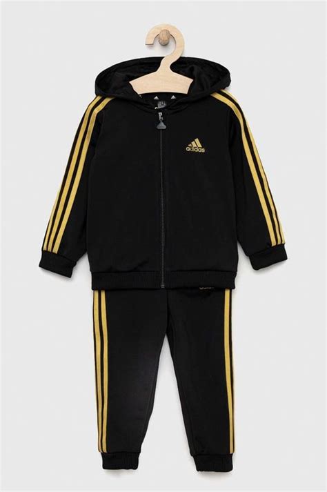 Детский спортивный костюм adidas I 3S SHINY цвет чёрный | ANSWEAR.ua