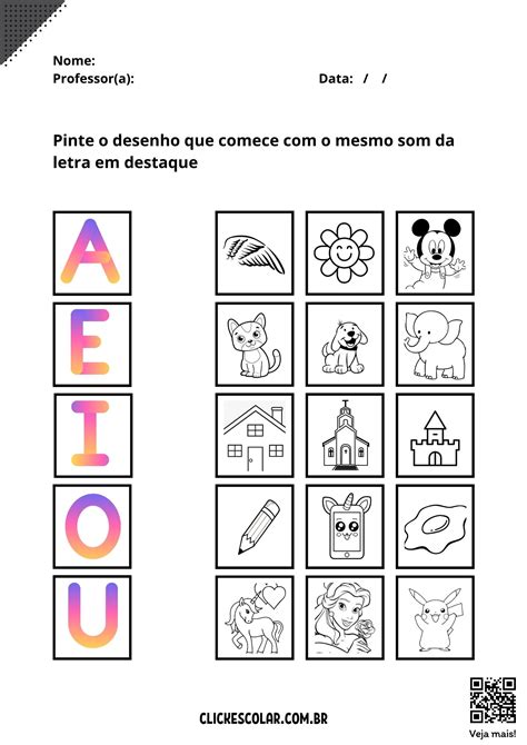 Atividades Educação Infantil 5 Anos Alfabeto Para Imprimir