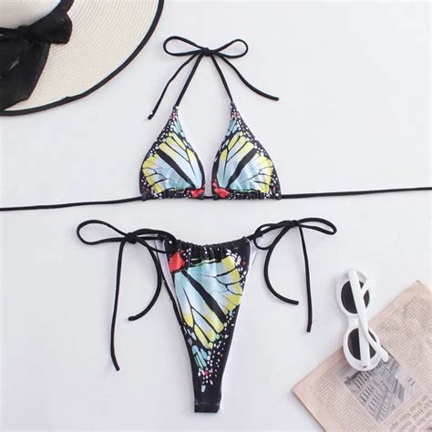 Bikini Egzotyczny Dwucz Ciowy Str J K Pielowy Z Wi Zaniami L Inna Marka Moda Sklep