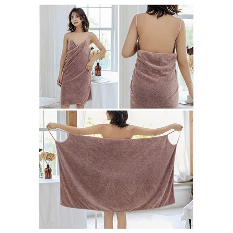 Robe Wickel Kleid Badezimmer Handtuch Tragen Sie Ein Badet Uch Bade