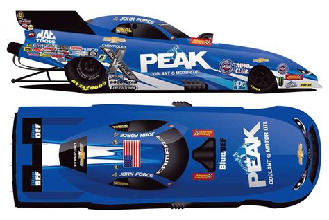 2017 John Force - PEAK NHRA Funny Car 1/64 Diecast