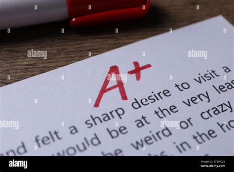 school grade sheet  paper  red letter   symbol  marker