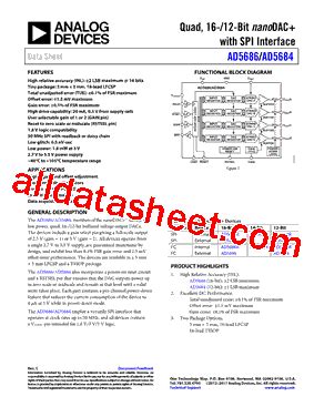 AD5686BCPZ RL7 Datasheet PDF Analog Devices